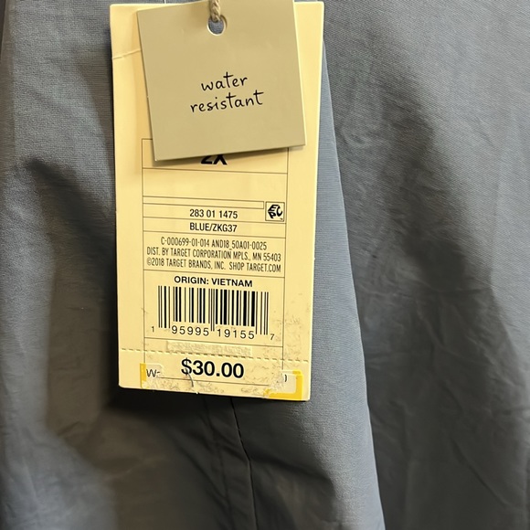 Blue trench rain coat - Picture 7 of 7